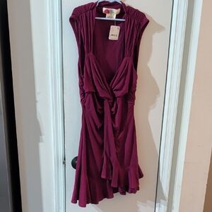 Free People Deep Purple Mini Dress